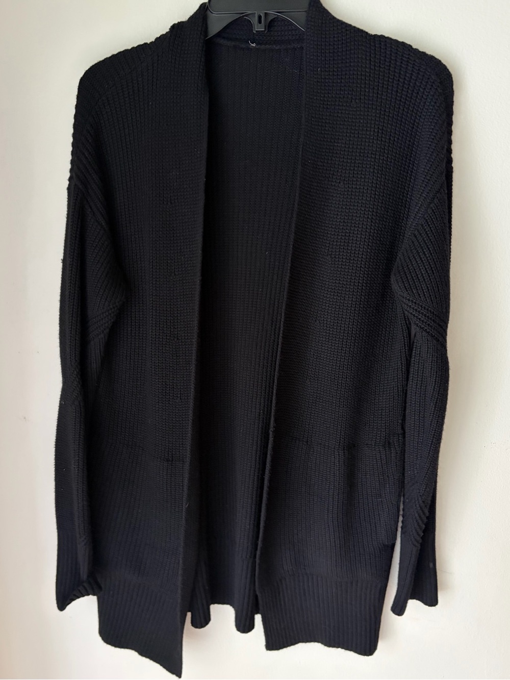 12. Size M/L LULULEMON Black Knit Cardigan Sweater